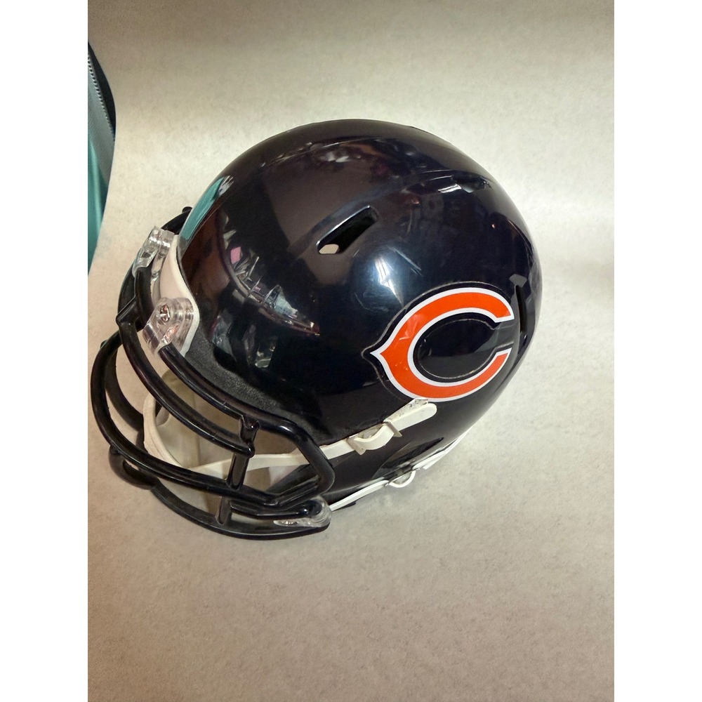Chicago Bears Riddell Mini Football Helmet Navy Orange RMX 3019 Display Piece